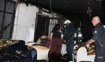 Madde bağımlısı evi kundakladı