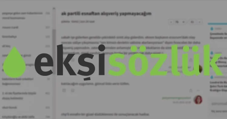 Ekşi Sözlük’te skandal provokasyon: AK Partili esnafı fişleme kampanyası başlattılar