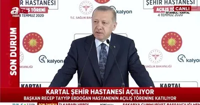 Son dakika: Başkan Erdoğan’dan Kartal Lütfi Kırdar Şehir Hastanesi Açılış Töreni’nde flaş açıklamalar | Video