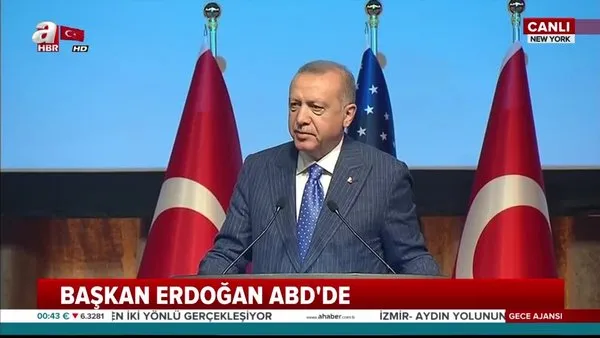 Başkan Erdoğan'dan ABD'de flaş mesajlar