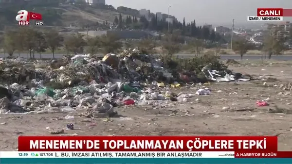 İzmir Menemen'deki çöp dağları vatandaşları isyan ettirdi!