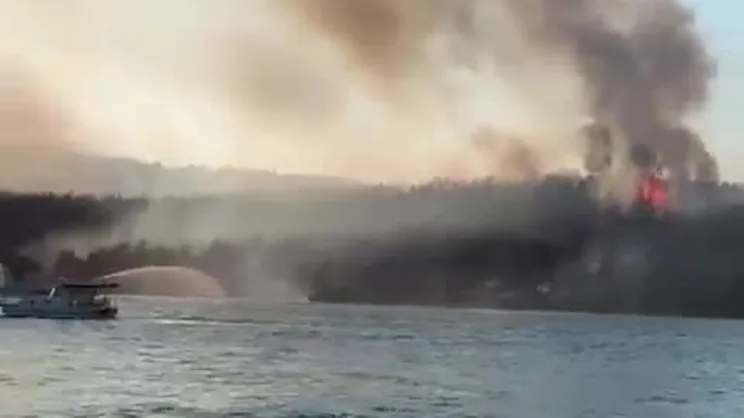 Manavgat'tan sonra Bodrum da alevler içerisinde! | Video