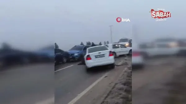Göksun’da 22 araç kazaya karıştı: 15 yaralı | Video