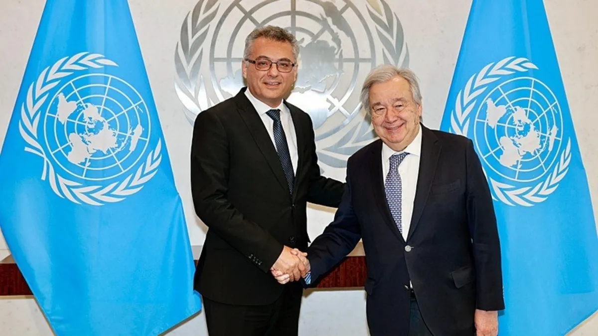 KKTC Cumhurbaşkanı Erhürman, BM Genel Sekreteri Guterres ile görüştü KKTC Cumhurbaşkanı Erhürman, BM Genel Sekreteri Guterres ile görüştü