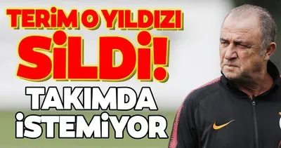 Galatasaray’da son dakika: Fatih Terim o yıldızı sildi! Takımda istemiyor