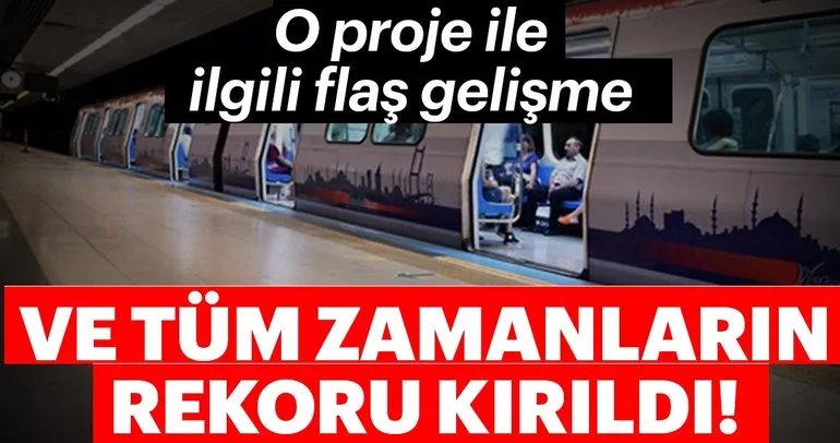 İstanbul Yeni Havalimanı metrosunda Türkiye rekoru kırıldı