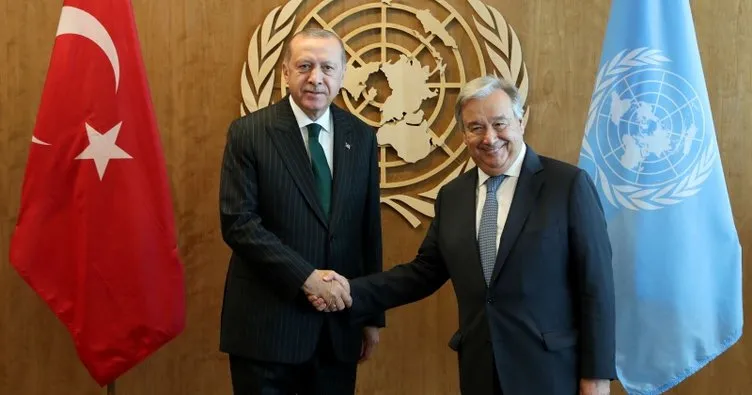 Başkan Erdoğan Guterres ile görüştü