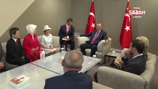 Cumhurbaşkanı Erdoğan, Japonya'da Prenses Akiko ile görüştü
