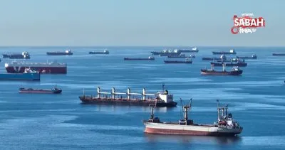 İstanbul’un manzarasını gemiler kapattı | Video
