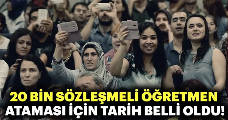 Son dakika: 20 bin sözleşmeli öğretmen atama tarihi belli oldu!