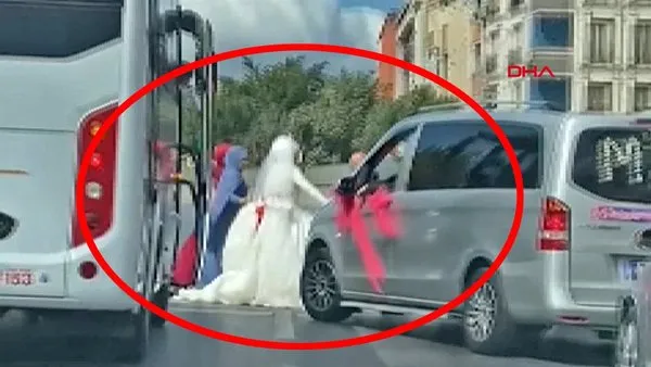 Son dakika haberi: İstanbul'da skandal görüntü! Yol kesip gelini araçtan indirerek...  | Video