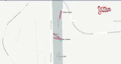 Süveyş Kanalı’nda petrol tankeri, karaya oturan LNG yüklü tankere çarptı | Video