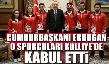 Cumhurbaşkanı Erdoğan, 2018 Kış Olimpiyatları’na katılacak Türk sporcuları kabul etti