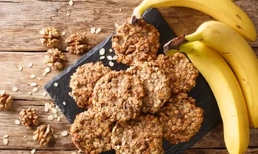 Enfes lezzetiyle çaylarınıza eşlik edecek: Yulaflı muzlu kurabiye tarifi