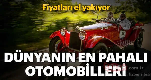 İşte dünyanın en pahalı otomobilleri