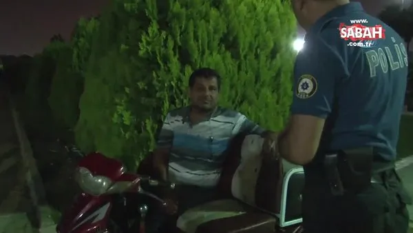 Adana'da parkta uyuyan engelli vatandaşın telefonu çalındı