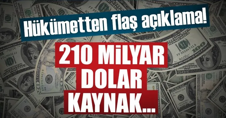 Türkiye 210 milyar dolarlık kaynak bulacak