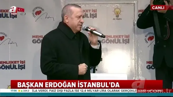 Başkan Erdoğan'dan Ataşehir'de önemli açıklamalar