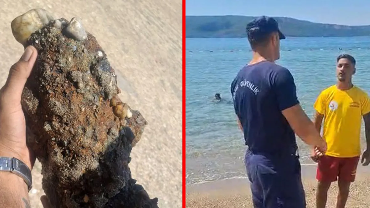 Çanakkale’de plajda askeri mühimmat bulundu! Çanakkale’de plajda askeri mühimmat bulundu!