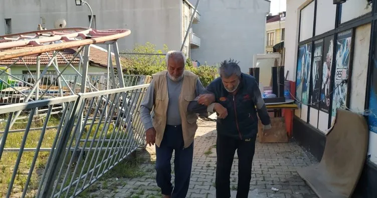 Arnavutköy’deki yaşlı baba ve hasta oğluna yardım eli uzandı