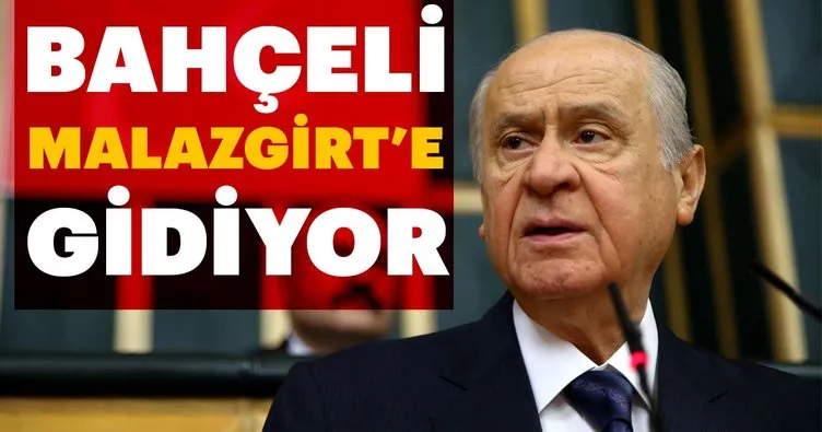 Bahçeli Malazgirt'e gidiyor