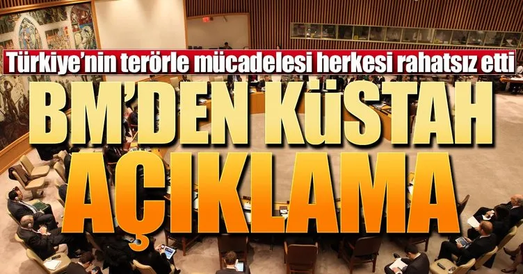BM'den küstah Türkiye açıklaması