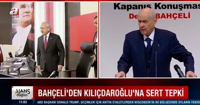 MHP Lideri Devlet Bahçeli’den CHP Genel Başkanı Kemal Kılıçdaroğlu’na Alaattin Çakıcı cevabı | Video
