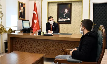 Nusaybin Kaymakamı, o taksiciyi tebrik etti