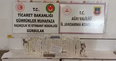 Tırın dorsesinden 4 bin 450 paket bandrolsüz sigara ele geçirildi #agri