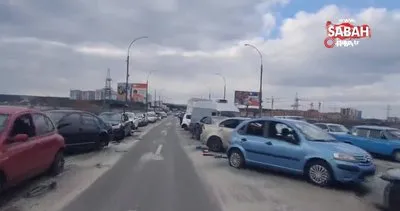 Rus ordusunu engellemek için patlatılan Irpin Köprüsü görüntülendi | Video