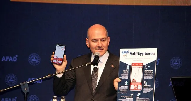 Bakan Soylu AFAD'ın mobil uygulamasını tanıttı