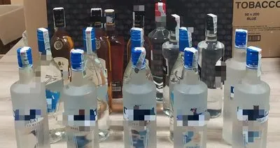 Durdurulan araçtan, 17 şişe kaçak içki ele geçirildi #kocaeli