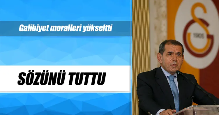 Başkan Özbek sözünü tuttu