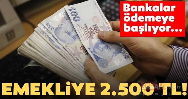 Emekliye 2.500 TL promosyon! Emekli promosyonları ne zaman verilecek?