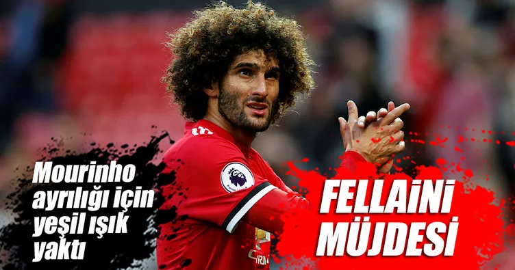 Fellaini müjdesi