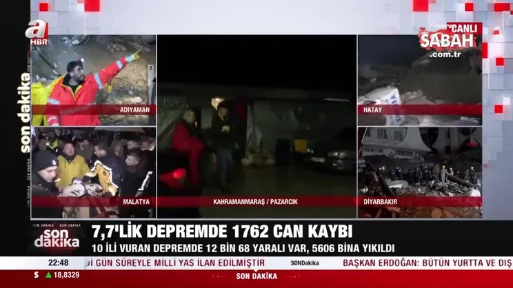 Malatya’da enkaz altından hayata tutunuş | Video