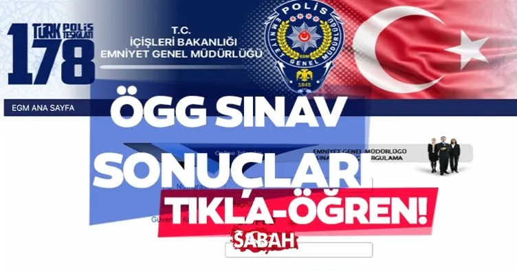 ÖGG SINAV SONUÇ SORGULAMA SAYFASI: EGM ile 108. Dönem Özel Güvenlik ÖGG sınav sonuçları erişime açıldı!