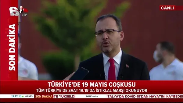 Bakan Kasapoğlu 19 Mayıs töreninde konuştu | Video