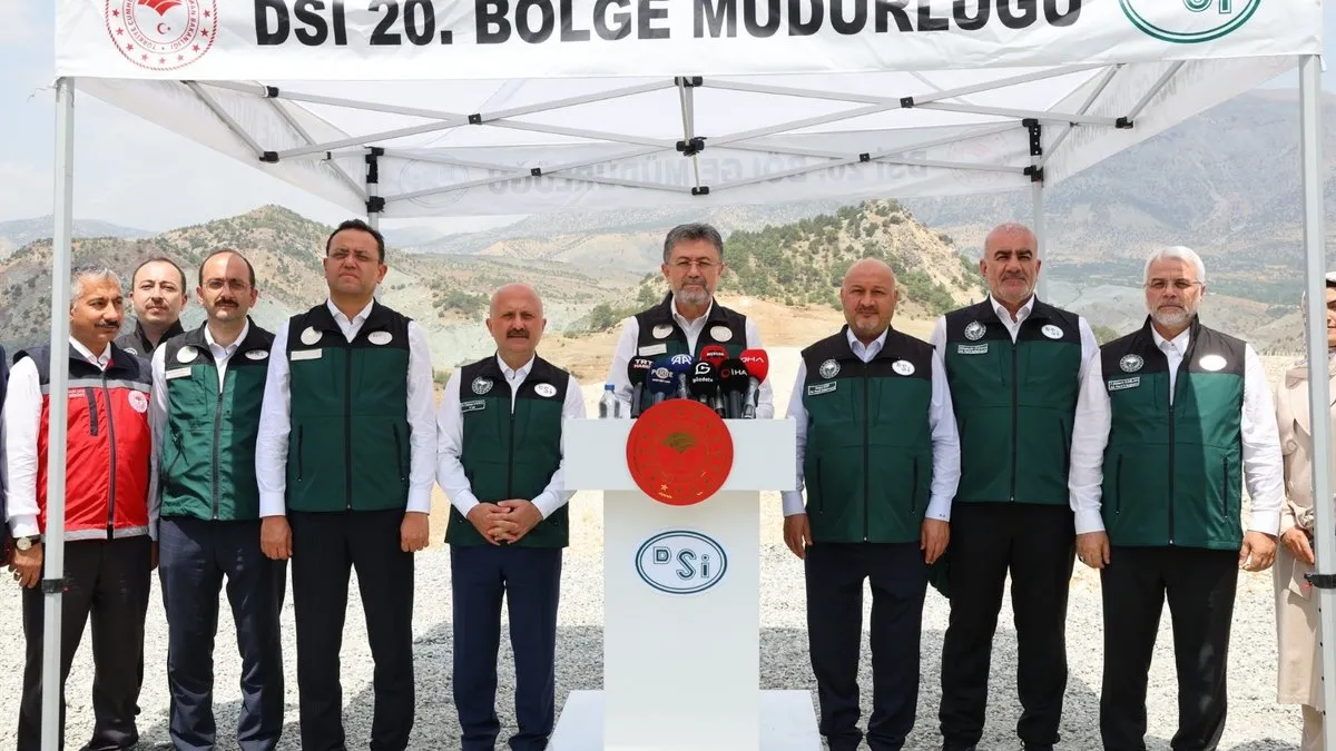 Bakan Yumaklı’nın katılımıyla Çetintepe Barajı su tutmaya başladı