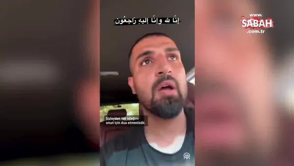 İsrail'in saldırılarında kaybettiği babasını kendi arabası ile defnetmeye götürdü! Sözleri vicdanları sızlattı... | Video