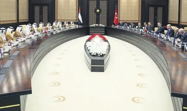 Başkan Erdoğan, BAE Devlet Başkanı Al Nahyan’ı Beştepe’de ağırladı: Her alanda ciddi mesafe kat ettik #ankara
