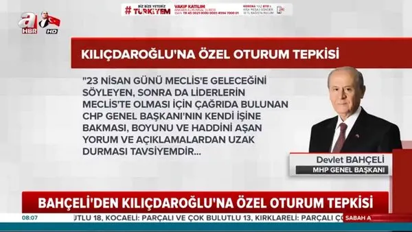 Kılıçdaroğlu'na Özel Oturum Tepkisi!