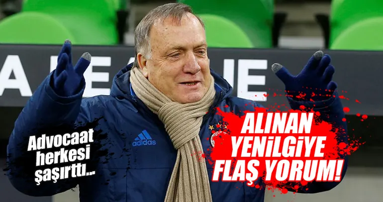 Advocaat alınan yenilgiyi yorumladı: Normal...