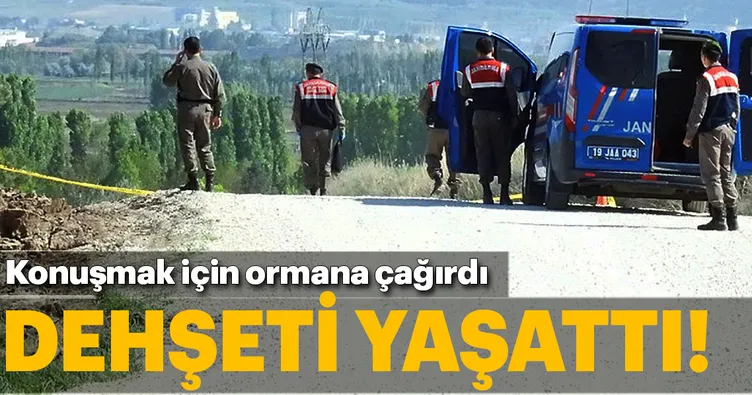 Ormanda çağırdığı adama dehşeti yaşattı!