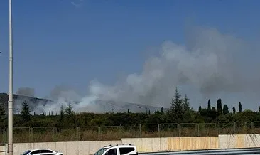 Tuzla’da askeri alanda çıkan yangın kontrol altına alındı