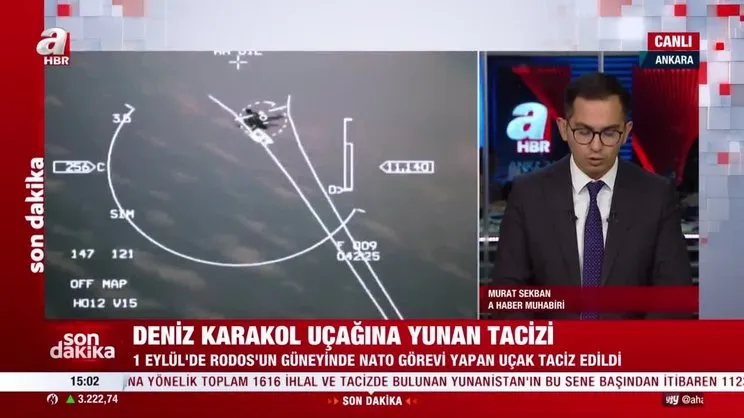 SON DAKİKA! Yunanistan'dan Türk jetlerine taciz! 14 ayrı olayda toplam 3 bin 372 saniye radar kilidi | Video