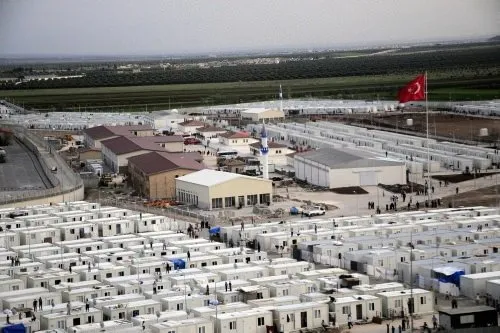 Kilis’teki mülteci kampı ilk kez görüntüledi