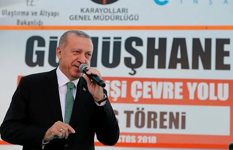 Başkan Erdoğan'dan Gümüşhane'de önemli açıklamalar Başkan Erdoğan'dan Gümüşhane'de önemli açıklamalar