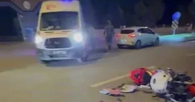 Motosiklet ile otomobil kafa kafaya çarpıştı #erzurum
