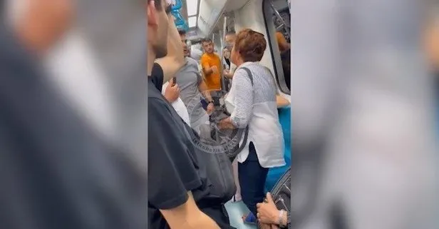 Marmaray’da başörtülü kadına çirkin saldırı: Başörtüsünü çıkarmaya çalıştı, yolcular tepki gösterdi